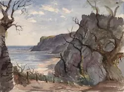 Buy HENRIETTA ELIZABETH HOWARD Watercolour Painting SHANKLIN ISLE OF WIGHT 1873 • 100£