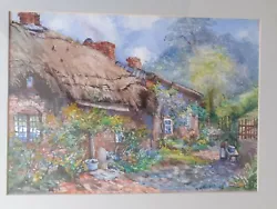 Buy Original Impressionist Watercolour Landscape Thatched Cottage Signed W H Rider • 250£