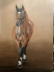 Buy Original Oil Painting Frankel  Horse Racing Art Oil On Canvas Equine Equestrian • 280£