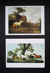 Buy Craft  Pair Vintage 1989 Horse Painting  Art Cards  Ready For  Framing & Hobbies • 1.99£