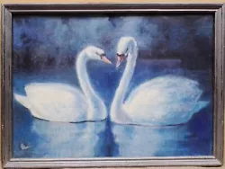 Buy Painting By The Artist Kondratyuk . Swans.  60 х 43,5 см . • 83.65£