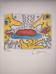 Buy Authentic Keith Haring Painting Print Poster Wall Art Signed & Numbered • 53.12£