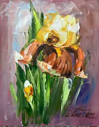 Buy Iris Flowers Still Life Oil Painting Impressionist Dorothy Laz COA • 45.84£