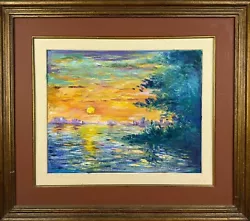 Buy Claude Monet French (Handmade) Oil On Wood Painting Framed Signed And Stamped • 1,338.74£