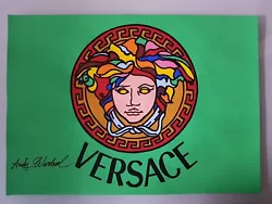 Buy Andy Warhol Hand Signed. 'versace'. Watercolor On Paper. Pop Art • 24.86£