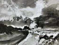 Buy Original Watercolour Painting Porthcurno Beach Cornwall By Ann Marie Whitton • 25£