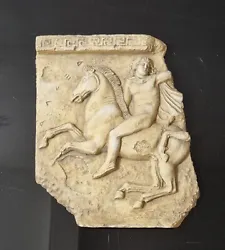 Buy Museum Copy Handmade Greek Plaque  Of Parthenon Horse & Rider Wall Art • 95£