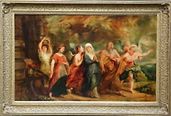 Buy After Rubens By Delacroix Religious Old Master Oil Painting Lot Leaving Sodom • 36,000£