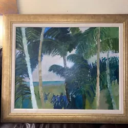 Buy Guy Bardone Oil Painting -Les Palmeraie Trinidad 28.5 X 28.75 Inch Original Oil • 3,937.47£
