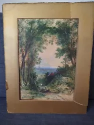 Buy Original Antique Watercolour Painting J Johnson 1868 Rural Countryside Woodland  • 189£
