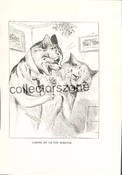 Buy Louis Wain Book Print Cats Scratching Each Other 9 X 6.5 Inches • 22£