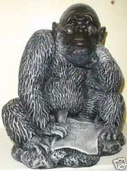 Buy Gorilla Reads Wall Street Monkey Sculpture Statue 24301 • 106.16£