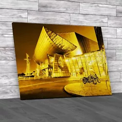 Buy The Lowry Yellow Canvas Print Large Picture Wall Art • 14.95£