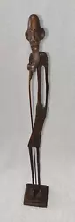 Buy Vtg Mid-C African Tribal Art Elongated `Thin Man` Bronze 18  Figure/Sculpture • 39.99£