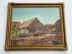 Buy ANTIQUE LANDSCAPE PAINTING AMERICAN Farm RANCH 1930'S GARDNER Listed Plein Air • 1,360.79£