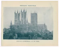 Buy Lincoln Cathedral South West View Antique Print Picture Victorian 1900 BPF#990 • 2.99£