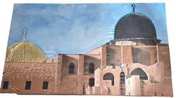 Buy Hand Painted Canvas Masjid Al Aqsa • 100£