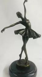 Buy 12  Tall Lady Ballerina Ballet Bronze Sculpture Statue Nouveau Black Swan Sale • 204.66£