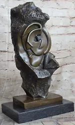 Buy Lost Wax Method Classic Mid Century Face 100% Solid Bronze Sculpture Artwork • 314.21£