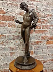 Buy 19th Century Bronze Sculpture Of Narcissus -circa 1880s • 4,116.24£
