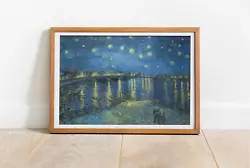 Buy Van Gogh Starry Night Over The Rhone Painting Paper Print Poster Landscape Gift • 3.99£