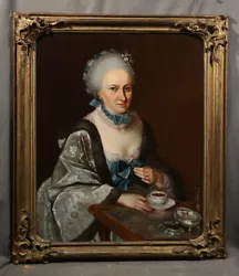 Buy British Decorative Antique Painting Mature Lady Elegant Glamour Gainsborough St • 19,733.99£