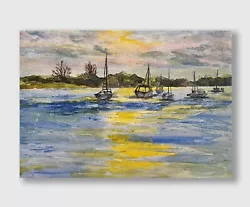Buy Original Oil Painting On Canvas Panel UK Landscape, Nature Painting • 70£