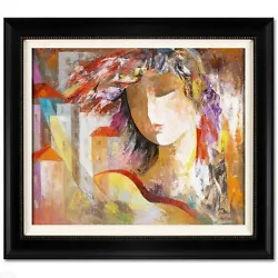 Buy  City Girl  By ARBE ORIGINAL Oil Painting On Canvas! Hand Signed & Custom Framed • 2,874.36£
