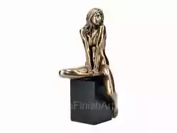 Buy Nude Naked Female On Plinth Cold Cast Bronze & Resin Statue Sculpture Erotic Art • 73.50£