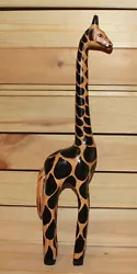 Buy Vintage Hand Carving Wood Giraffe Figurine • 74.19£