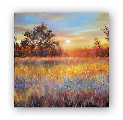 Buy Golden Garden Dream - Sunrise Sunlight Dreamy Painting By Jennifer Taylor • 500£