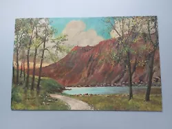 Buy Mountain Landscape With River Oil On Wood W.gordon 1948 • 20£