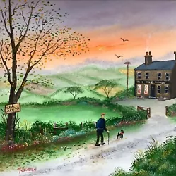 Buy Mal.burton Original Oil Painting. Beer Time Boy Northern Art Direct From Artist • 30.99£