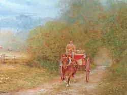 Buy BAKER DELIVERING BREAD IN HORSE And CART. PRINT OF A PAINTING BY BENINGFIELD • 2.29£