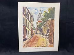 Buy Vintage PARIS Watercolors By E. Maclet (1881-1962) 6 Full Color Plates • 24.82£