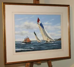 Buy TERRY BAILEY (b.1941) Oil Painting Evelyn & Mildred Sailing Working Boats, Mawes • 1,450£