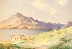 Buy J.C. Currie - Scottish Early 20th Century Watercolour, Loch Scavaig • 45£