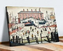 Buy The Cricket Match People CANVAS WALL ART PRINT ARTWORK PAINTING LS Lowry Style • 49.99£