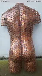 Buy 2p Coin Copper Metal Wall Art Rear Torso Bust Sculpture Abstract Decor  • 315£