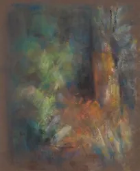 Buy TREE TRUNK Light Study Plein Air Landscape Soft Pastel - Impressionist Painting • 124.67£