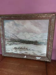 Buy Antique Oil On Board Village In The Scottish Highlands By F Bradley • 220£