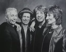 Buy The Rolling Stones Original Oil On Canvas Photorealistic Painting • 2,000£
