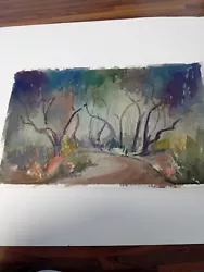 Buy Original Watercolour  Forest  Vibrant Statement Piece • 6.81£