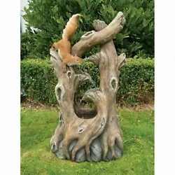 Buy Katlot Tree Squirrel Cascading Sculptural Fountain • 299.53£