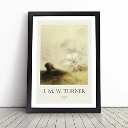 Buy The Whale Ship By Joseph-Mallord William Turner Wall Art Print Framed Picture • 14.95£