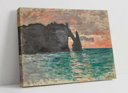 Buy Claude Monet, Etretat Sunset -canvas Wall Art Painting Print- Landscape Artwork • 14.99£