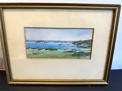 Buy Coastal Scene - Vintage Watercolour Signed M. Clive (?) Framed & Glazed • 27£