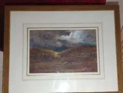 Buy Framed Watercolor Brooding Moorland Scene • 150£