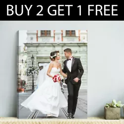 Buy Personalised Photo Canvas Framed Picture Prints Wall Art Photo Canvas A4 30x20cm • 5.99£