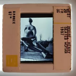 Buy Henry Moore Seated Woman 1957 Sculpture 35mm Glass Slide • 18.90£